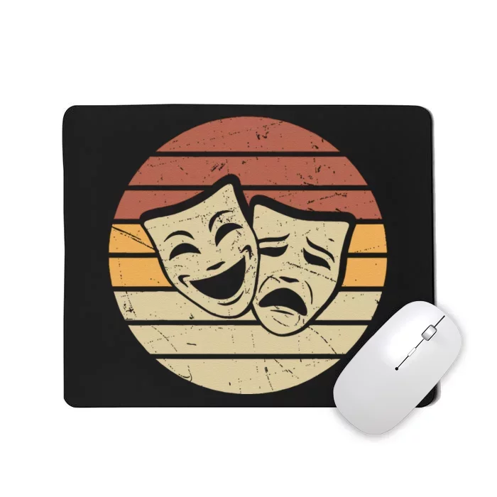 Vintage Face Actor And Actress In Theater Mousepad