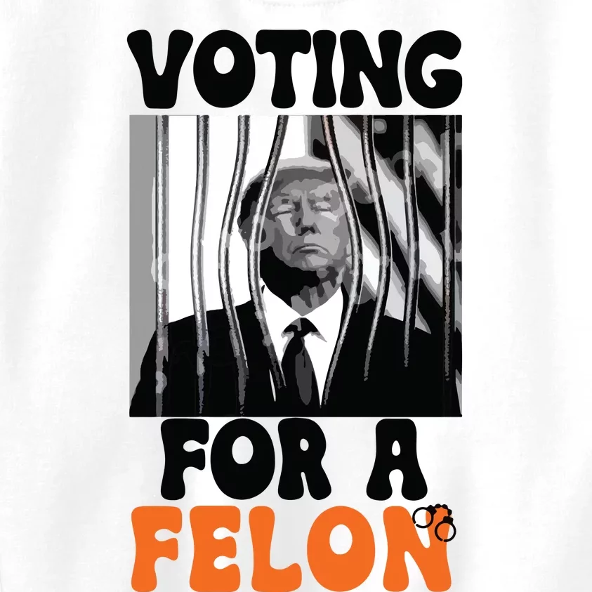 Voting For A Felon Kids Sweatshirt