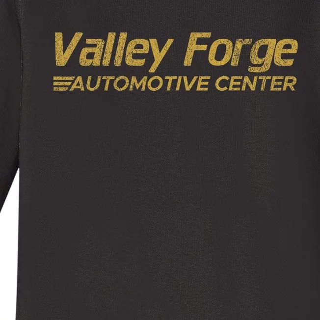 Valley Forge Automotive Distressed Look Baby Long Sleeve Bodysuit