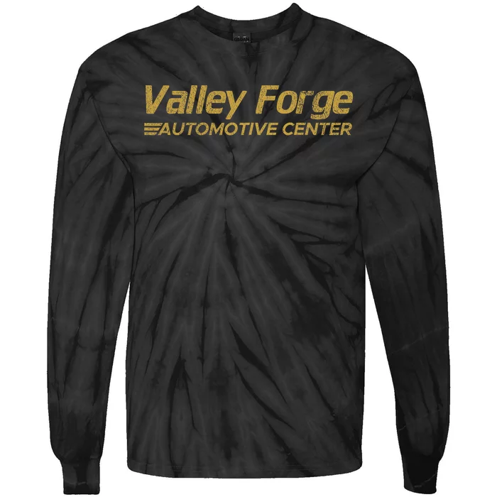 Valley Forge Automotive Distressed Look Tie-Dye Long Sleeve Shirt