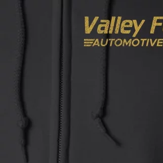 Valley Forge Automotive Distressed Look Full Zip Hoodie