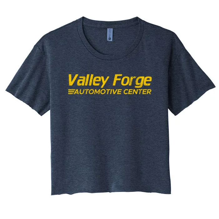 Valley Forge Automotive Distressed Look Women's Crop Top Tee