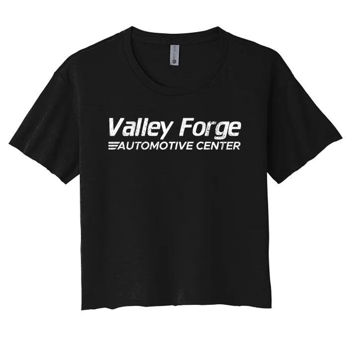 Valley Forge Automotive Distressed Look Women's Crop Top Tee