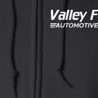 Valley Forge Automotive Distressed Look Full Zip Hoodie