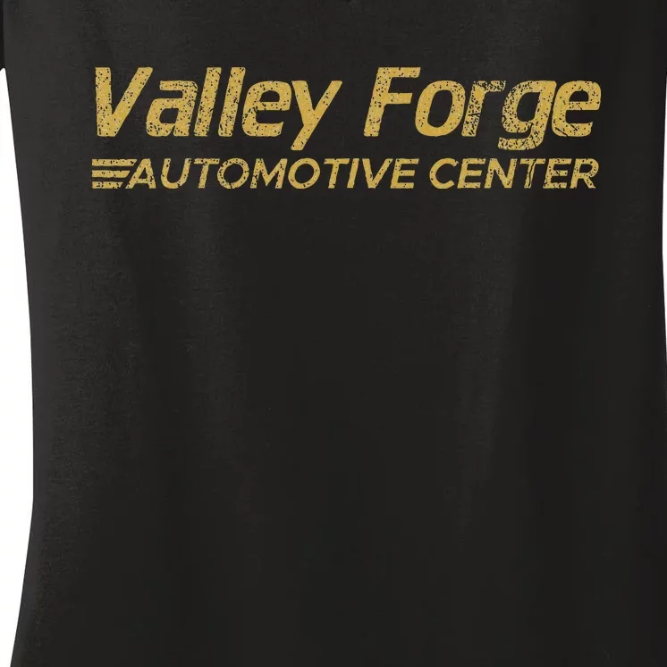 Valley Forge Automotive Distressed Look Women's V-Neck T-Shirt