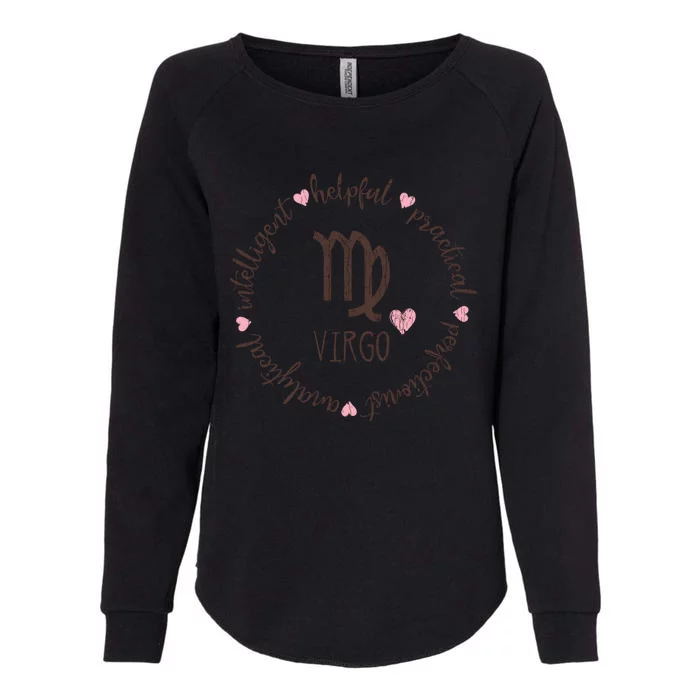 Virgo Facts And Funny Zodiac Sign Gift Womens California Wash Sweatshirt