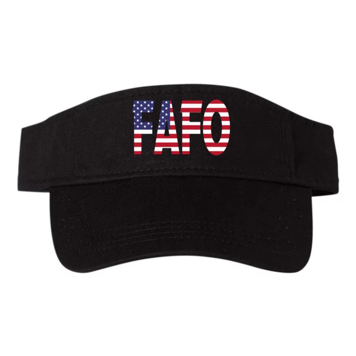 vintage FAFO American Flag Valucap Bio-Washed Visor