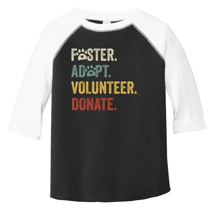 Vintage Foster Adopt Volunteer Donate Animals Rescue Shelter Toddler Fine Jersey T-Shirt