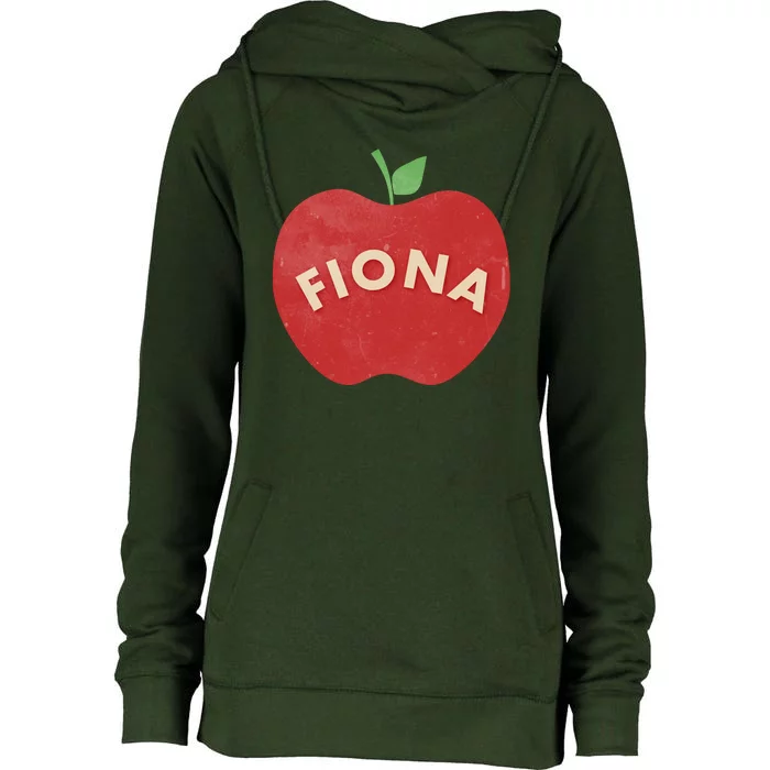 Vintage Finona Apple Womens Funnel Neck Pullover Hood