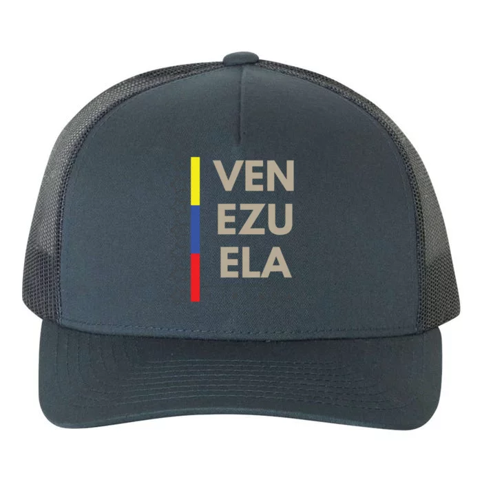 Venezuelan Flag Apparel With 7 Stars Libertad Tricolor Gift Yupoong Adult 5-Panel Trucker Hat