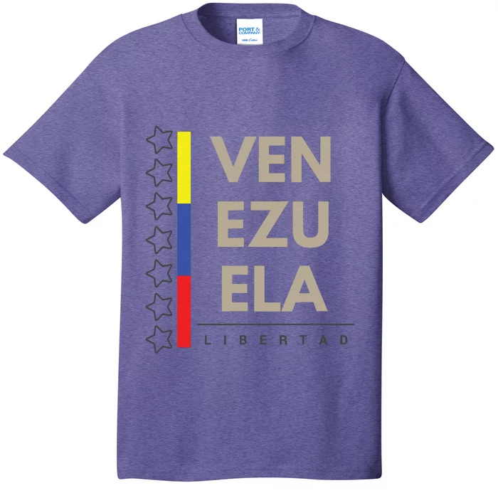 Venezuelan Flag Apparel With 7 Stars Libertad Tricolor Gift T-Shirt