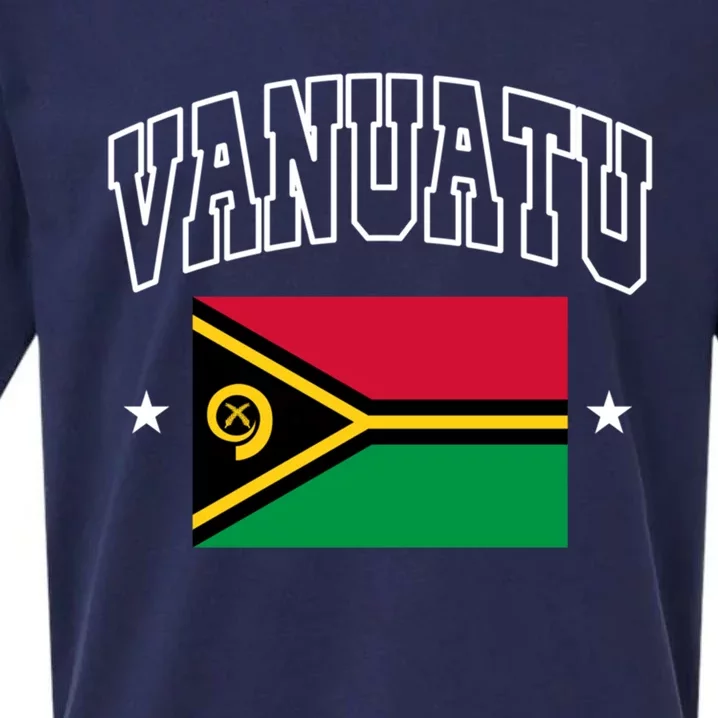 Vanuatu Flag Athletic Patriotic Design Meaningful Gift Sueded Cloud Jersey T-Shirt