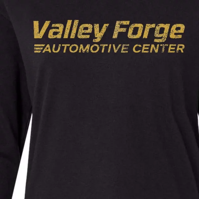 Valley Forge Automotive Distressed Look Womens Cotton Relaxed Long Sleeve T-Shirt