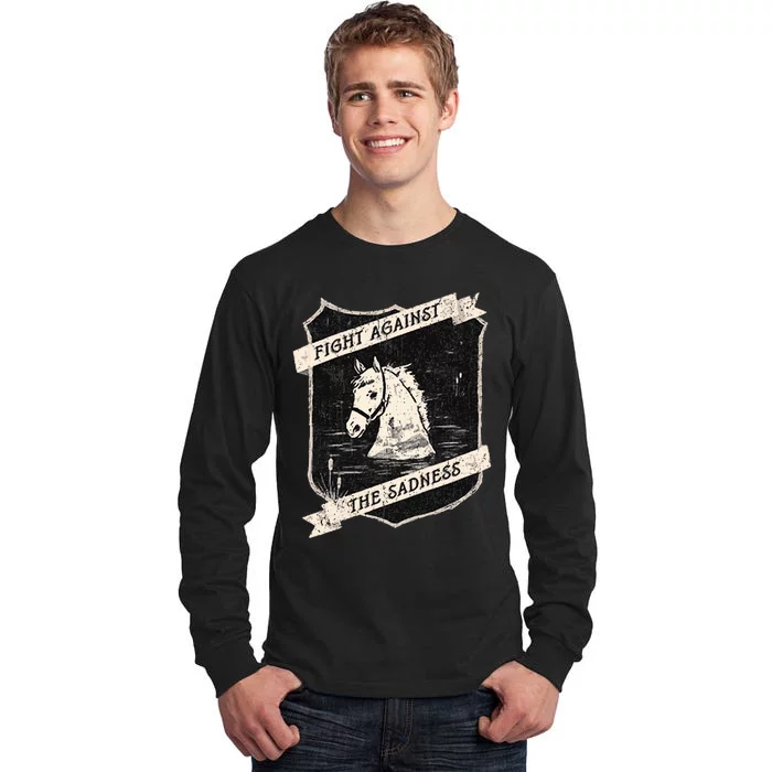 Vintage Fight Against The Sadness Tall Long Sleeve T-Shirt