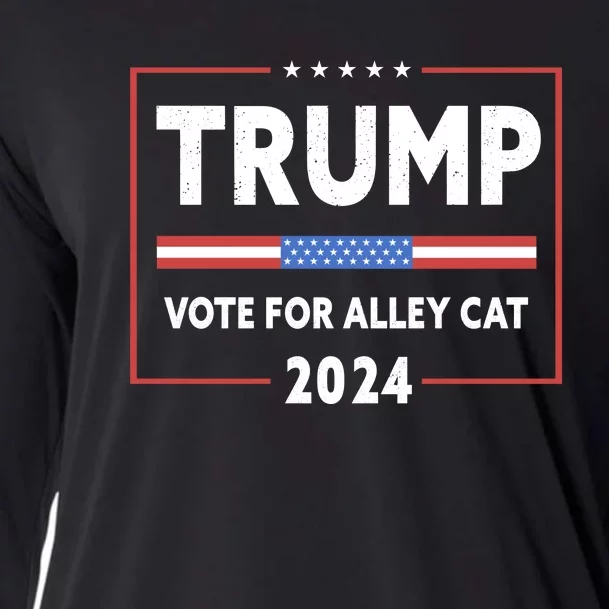 Vote For Alley Cat Trump 2024 Cooling Performance Long Sleeve Crew