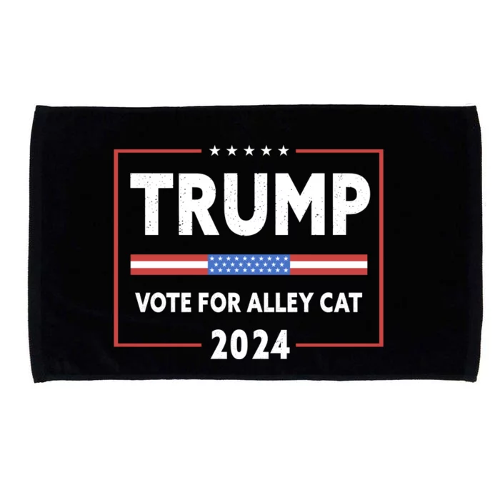 Vote For Alley Cat Trump 2024 Microfiber Hand Towel