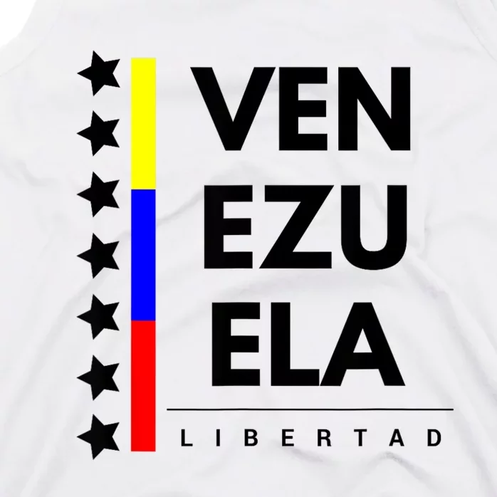 Venezuelan Flag Apparel 7 Stars Libertad Proud White Gift Tank Top