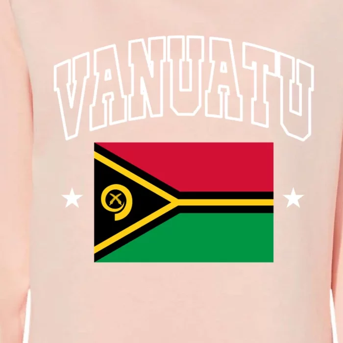 Vanuatu Flag Athletic Patriotic Design Cool Gift Womens California Wash Sweatshirt