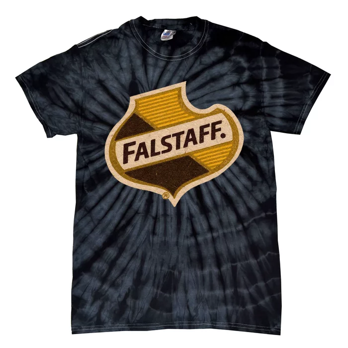 Vintage Falstaffs Beer American Brewery Distressed Tie-Dye T-Shirt