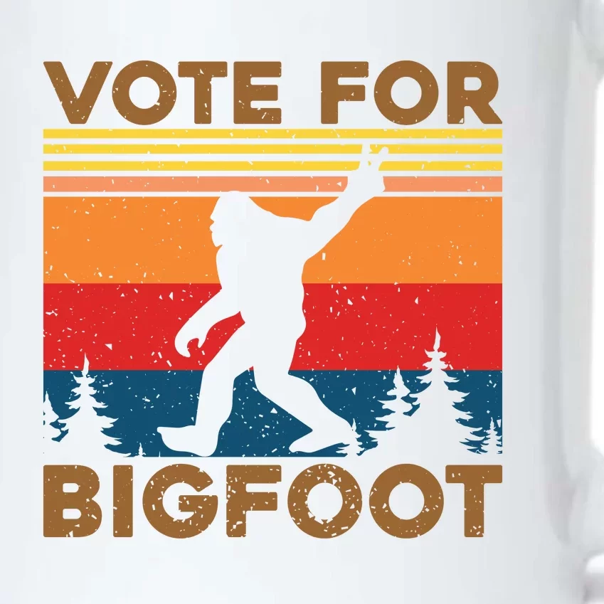 Vote For Bigfoot Black Color Changing Mug