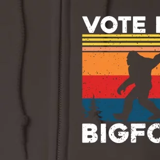 Vote For Bigfoot Full Zip Hoodie