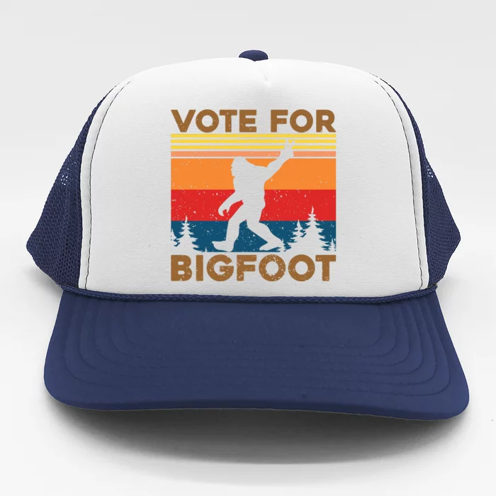 Vote For Bigfoot Trucker Hat