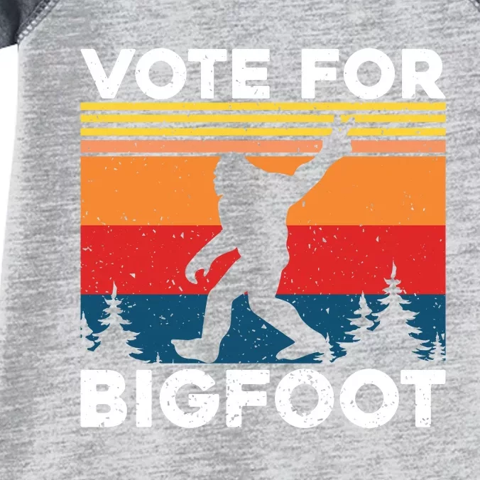 Vote For Bigfoot Infant Baby Jersey Bodysuit