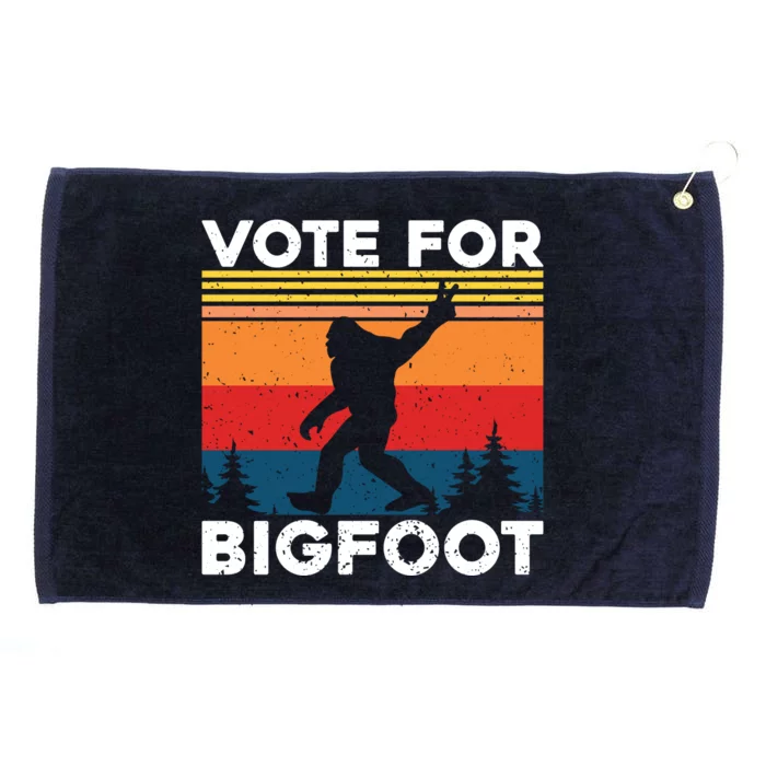 Vote For Bigfoot Grommeted Golf Towel