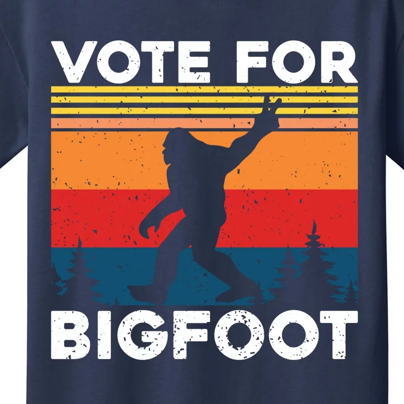 Vote For Bigfoot Kids T-Shirt