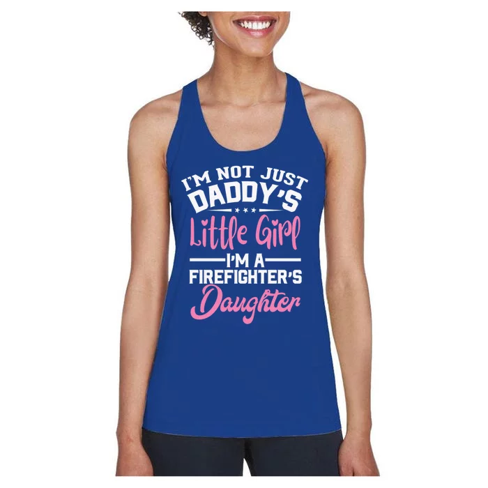 Volunteer Fire Brigade Firefighter Dad Gift Women's Racerback Tank