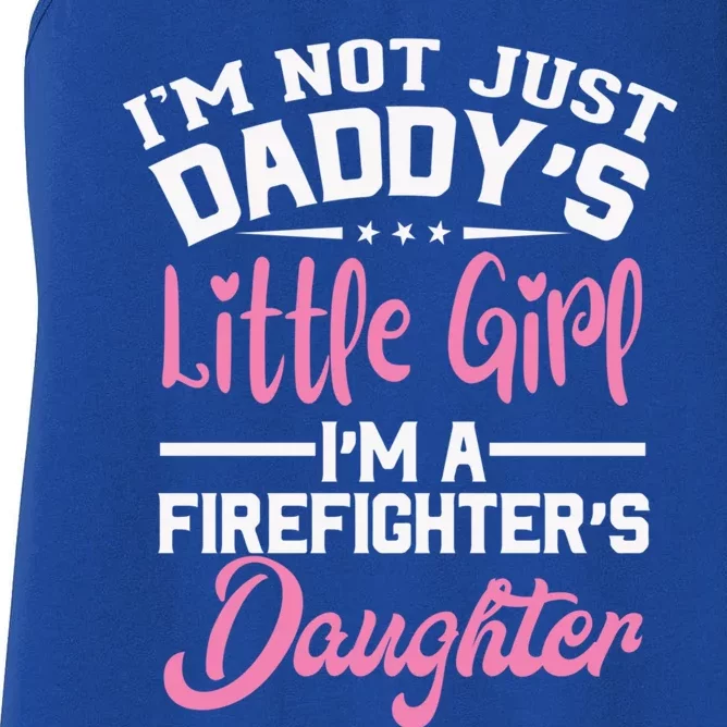 Volunteer Fire Brigade Firefighter Dad Gift Women's Racerback Tank