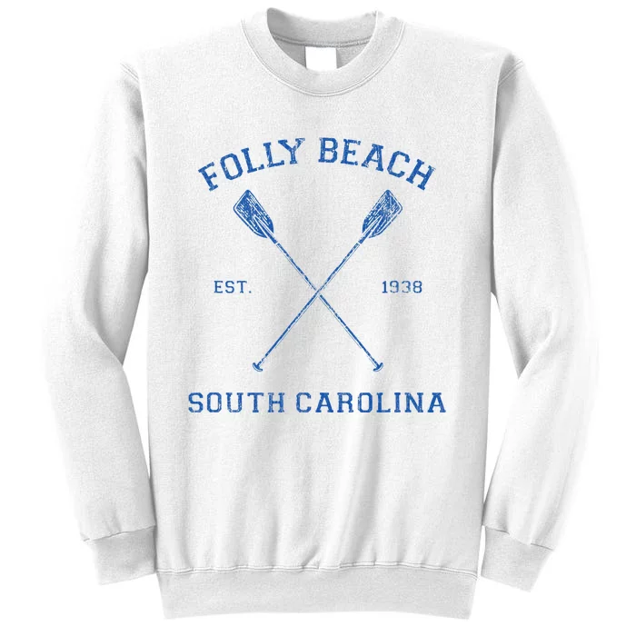 Vintage Folly Beach Vacation Sweatshirt