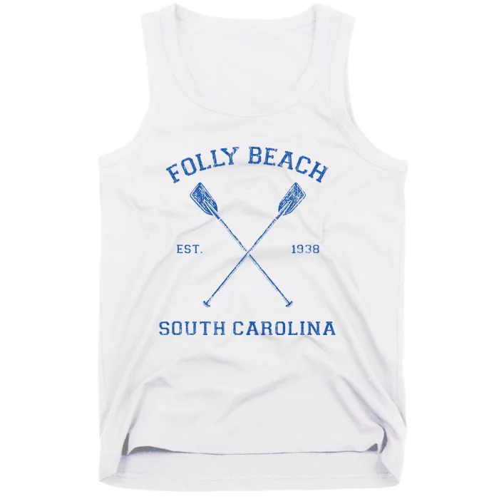 Vintage Folly Beach Vacation Tank Top