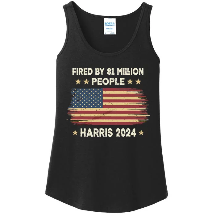 Vintage Fired By 81 Million People Kamala Harris 2024 Ladies Essential Tank