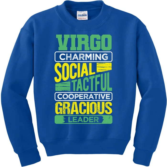 Virgo Facts Birthday Gift Astrology Horoscope Virgo Zodiac Cute Gift Kids Sweatshirt