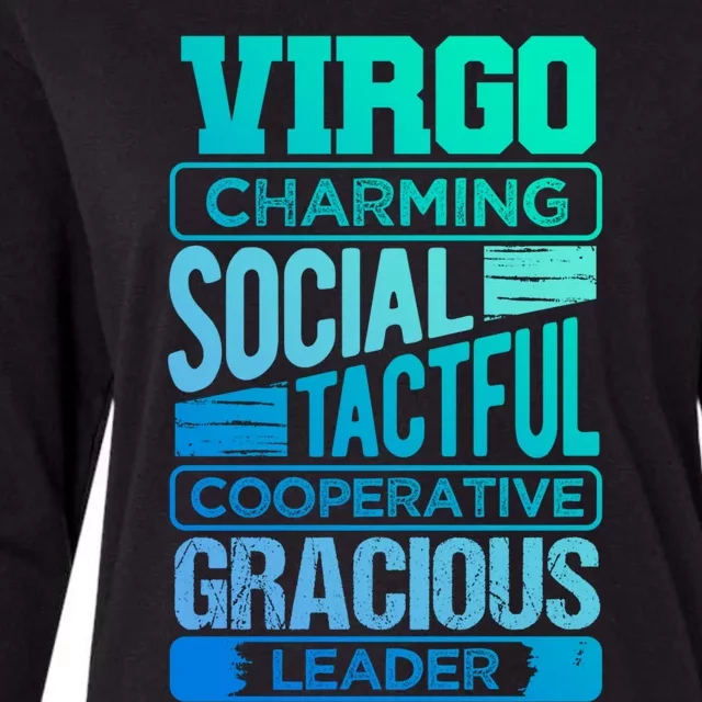 Virgo Facts Birthday Gift Astrology Horoscope Virgo Zodiac Gift Womens Cotton Relaxed Long Sleeve T-Shirt