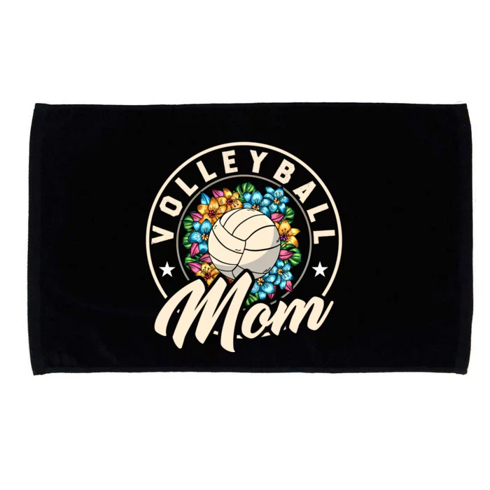 Volleymom For Beach Sports Player And Volleyball Moms Gift Microfiber Hand Towel