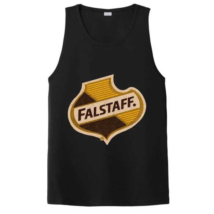 Vintage Falstaffs Beer American Brewery Distressed Tee Performance Tank