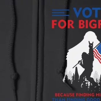 Vote For Bigfoot 2024 Funny Sasquatch Presidential Election Full Zip Hoodie