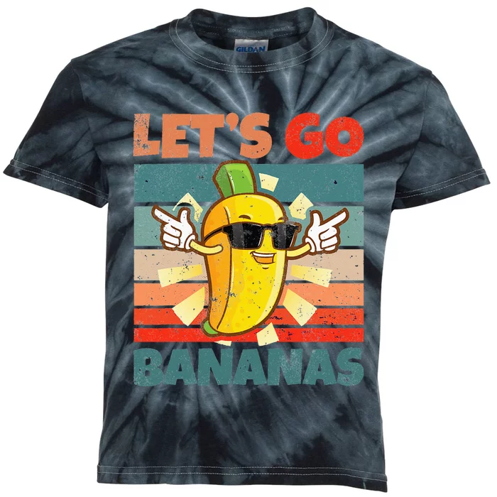 Vintage Funny Banana Meme Let Us Go Banana Bananas Kids Tie-Dye T-Shirt