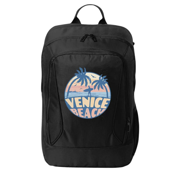 Venice Florida Beach Surf Summer Vacation Vintage City Backpack