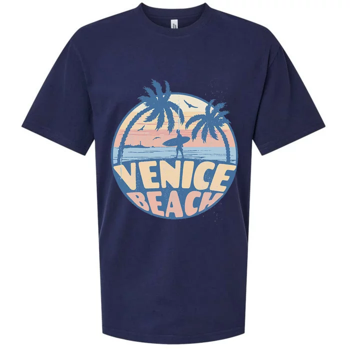 Venice Florida Beach Surf Summer Vacation Vintage Sueded Cloud Jersey T-Shirt