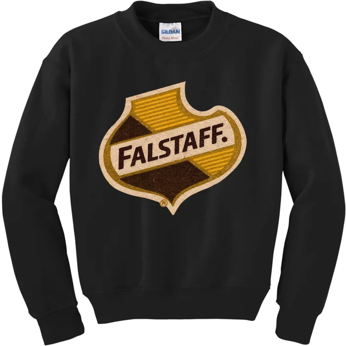 Vintage Falstaffs Beer American Brewery Distressed Kids Sweatshirt