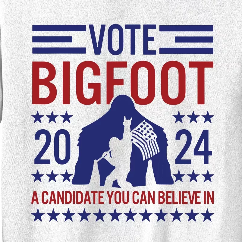 Vote For Bigfoot 2024 Funny Sasquatch Presidential Election Sweatshirt