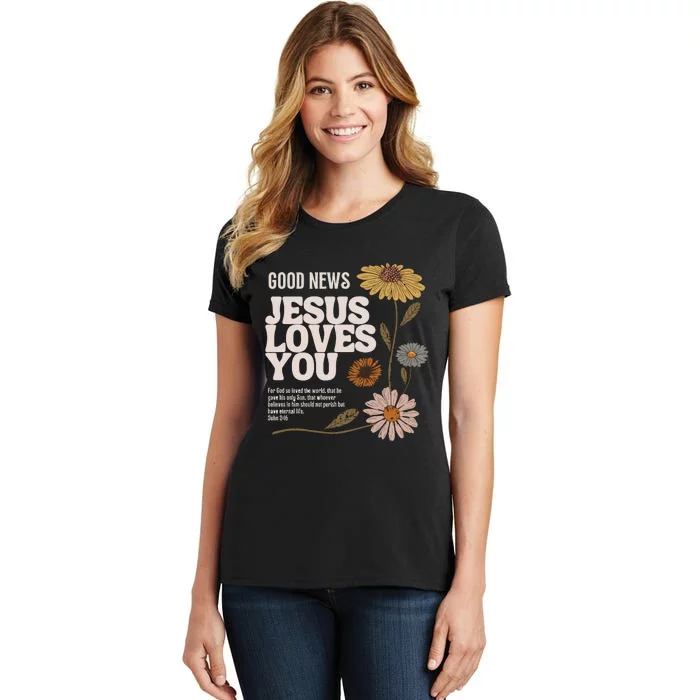 Vintage Faith Based John 3 16 Women's T-Shirt