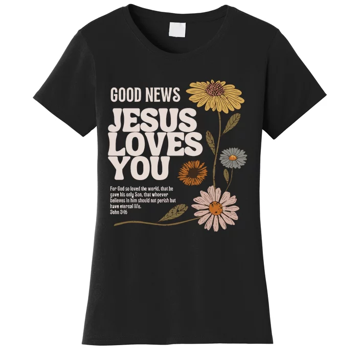 Vintage Faith Based John 3 16 Women's T-Shirt