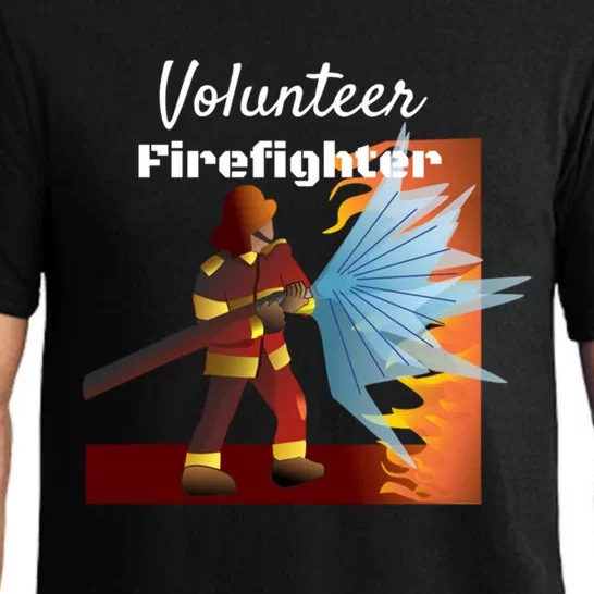 Volunteer Firefighting Cute Gift Firefighter Service Pajama Set