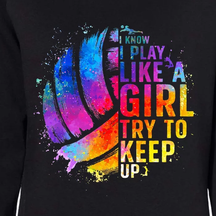 Volleyball For College Volleyball Lovers Womens California Wash Sweatshirt