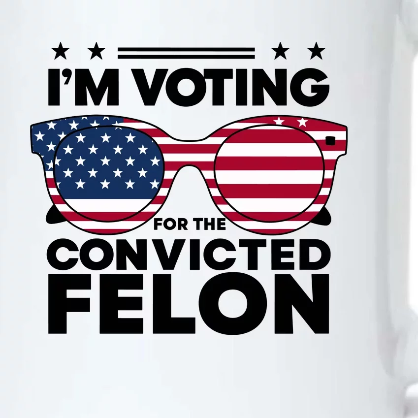 Voting For Convicted Felon Graphic Black Color Changing Mug