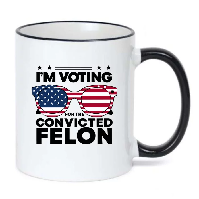 Voting For Convicted Felon Graphic Black Color Changing Mug